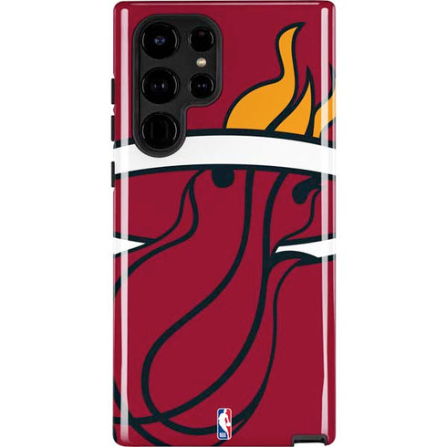 NBA Miami Heat Large Logo Galaxy S25 Ultra Impact Case